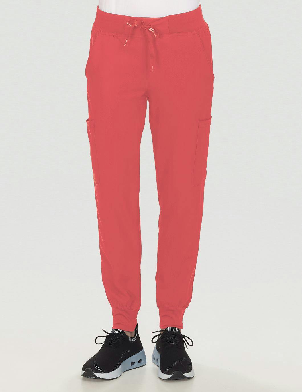 Med-Couture-Insight-Womens-Drawstring-Jogger-Scrub-Pant-Coral