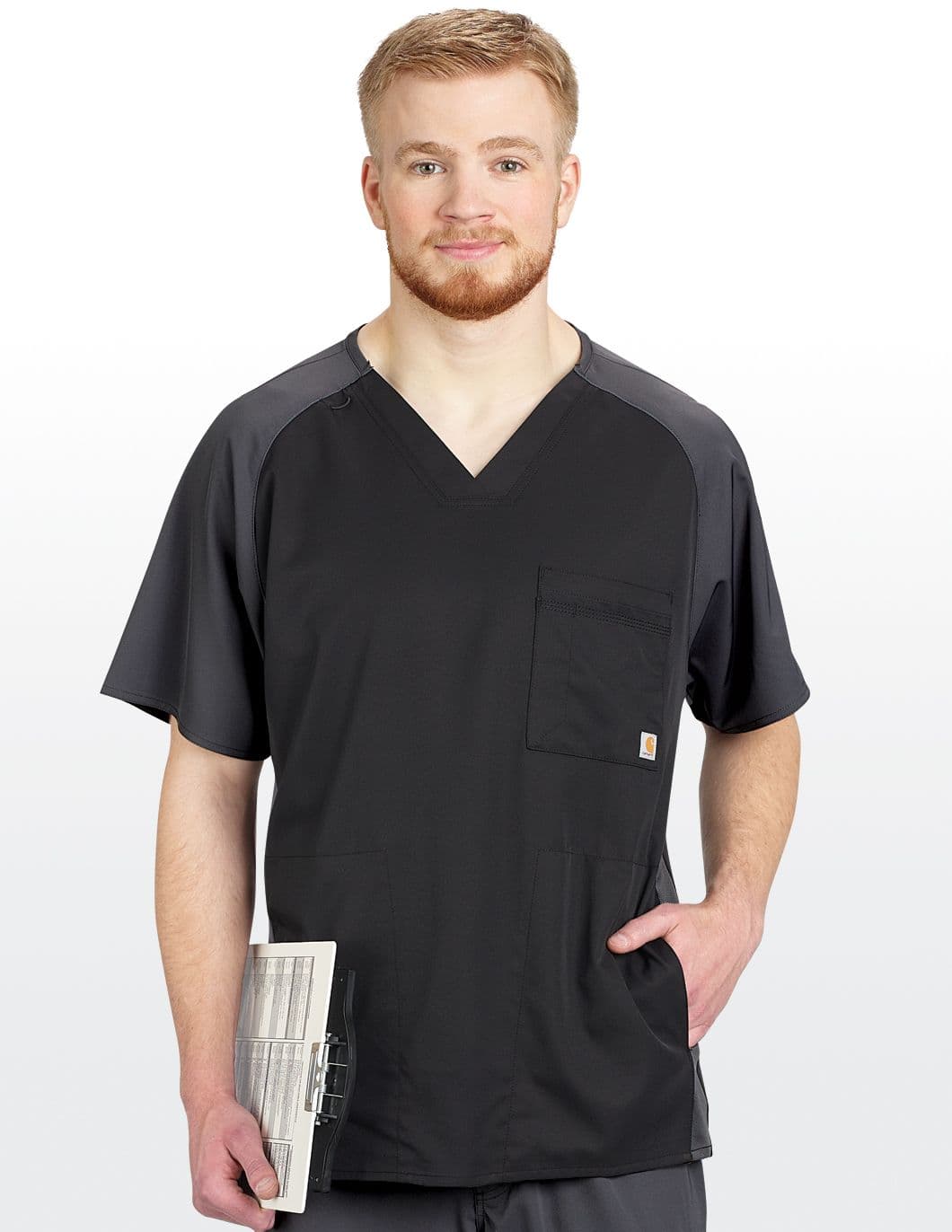 carhartt-liberty-mens-force-fast-dry-two-tone-scrub-top-black