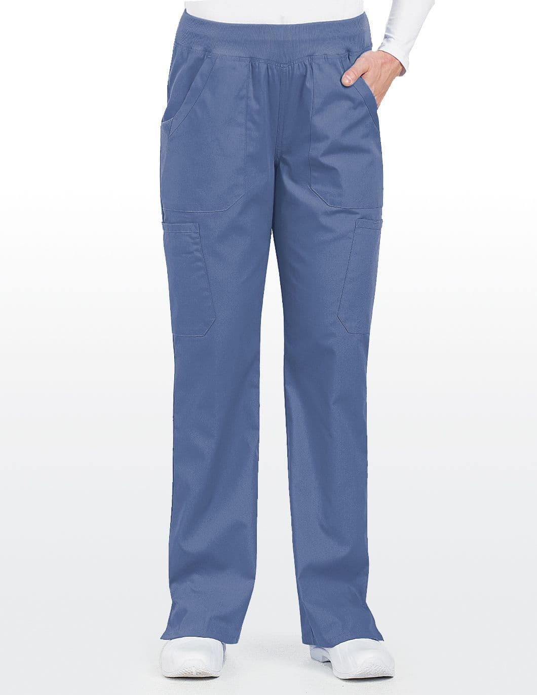 cherokee-originals-womens-rib-knit-waist-scrub-pant-ceil
