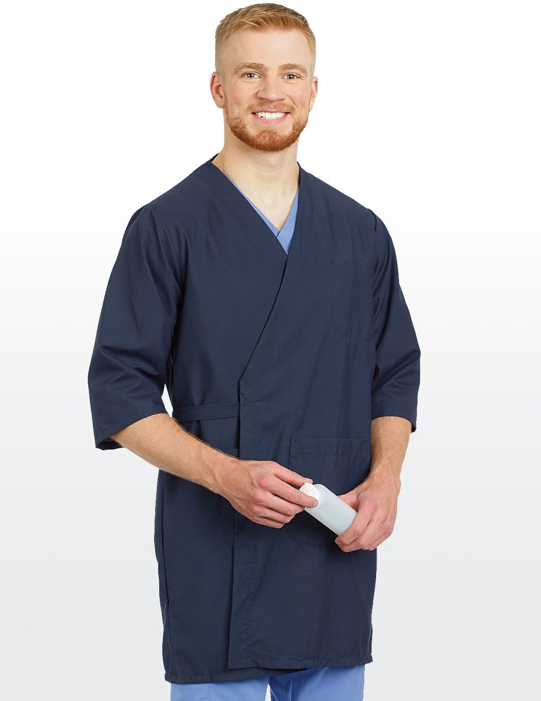 unisex-wrap-around-coat-navy