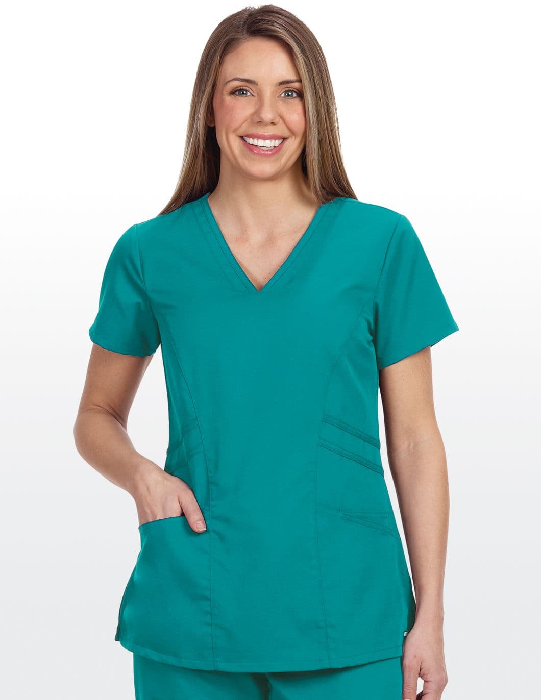 greys-anatomy-womens-side-accent-scrub-top-teal