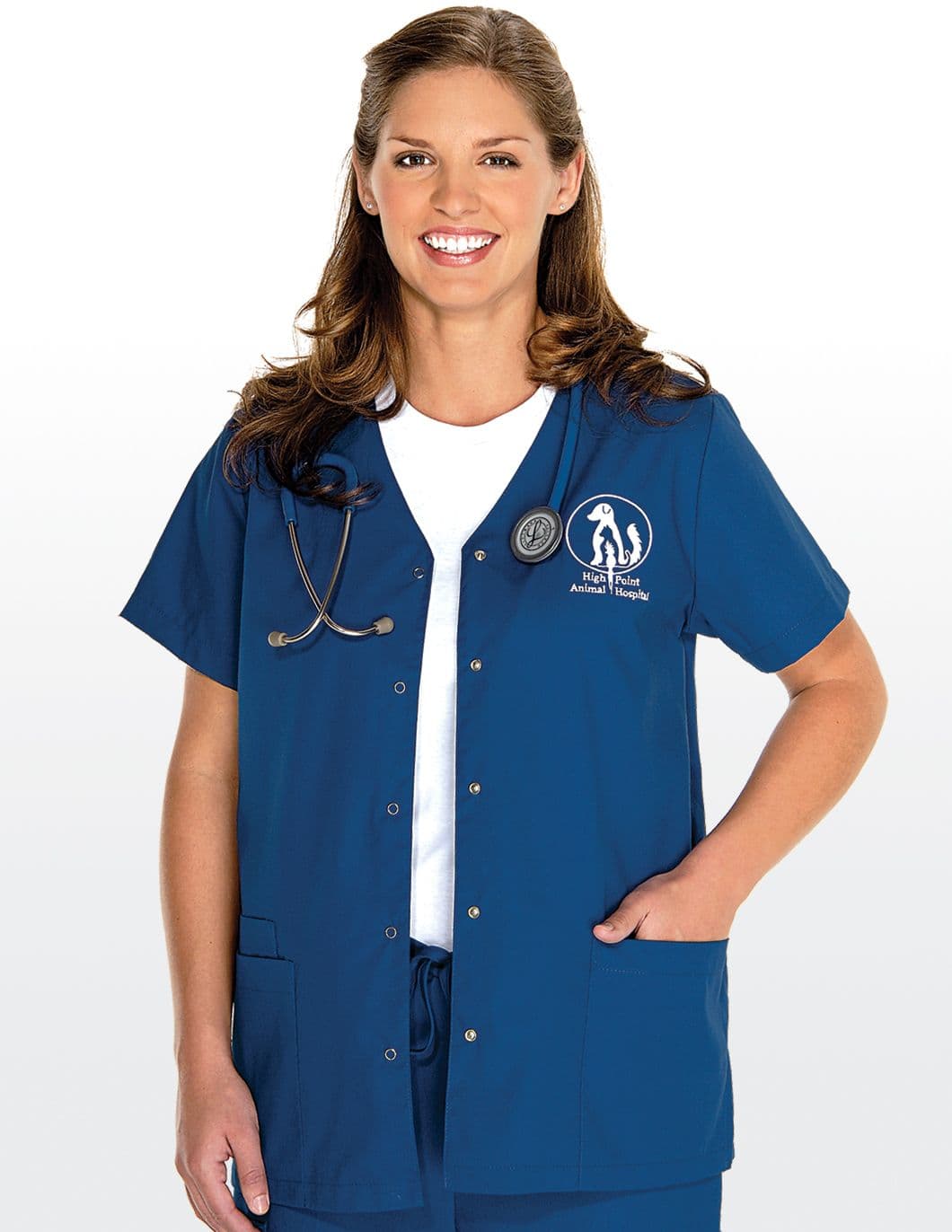 cherokee-originals-womens-snap-front-scrub-top-royal
