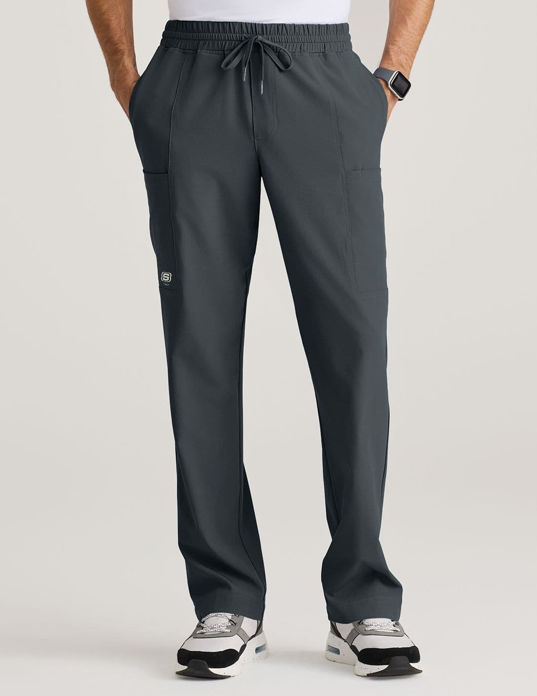 Skechers-Five-Pocket-Mens-Cargo-Scrub-Pant-Pewter