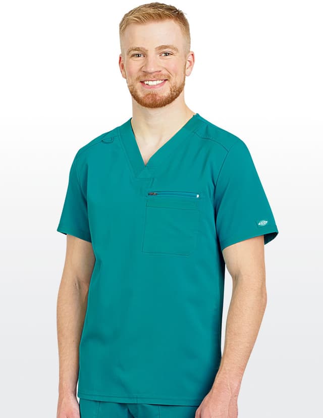 Dickies Balance Men's Knit Panel Scrub Top
