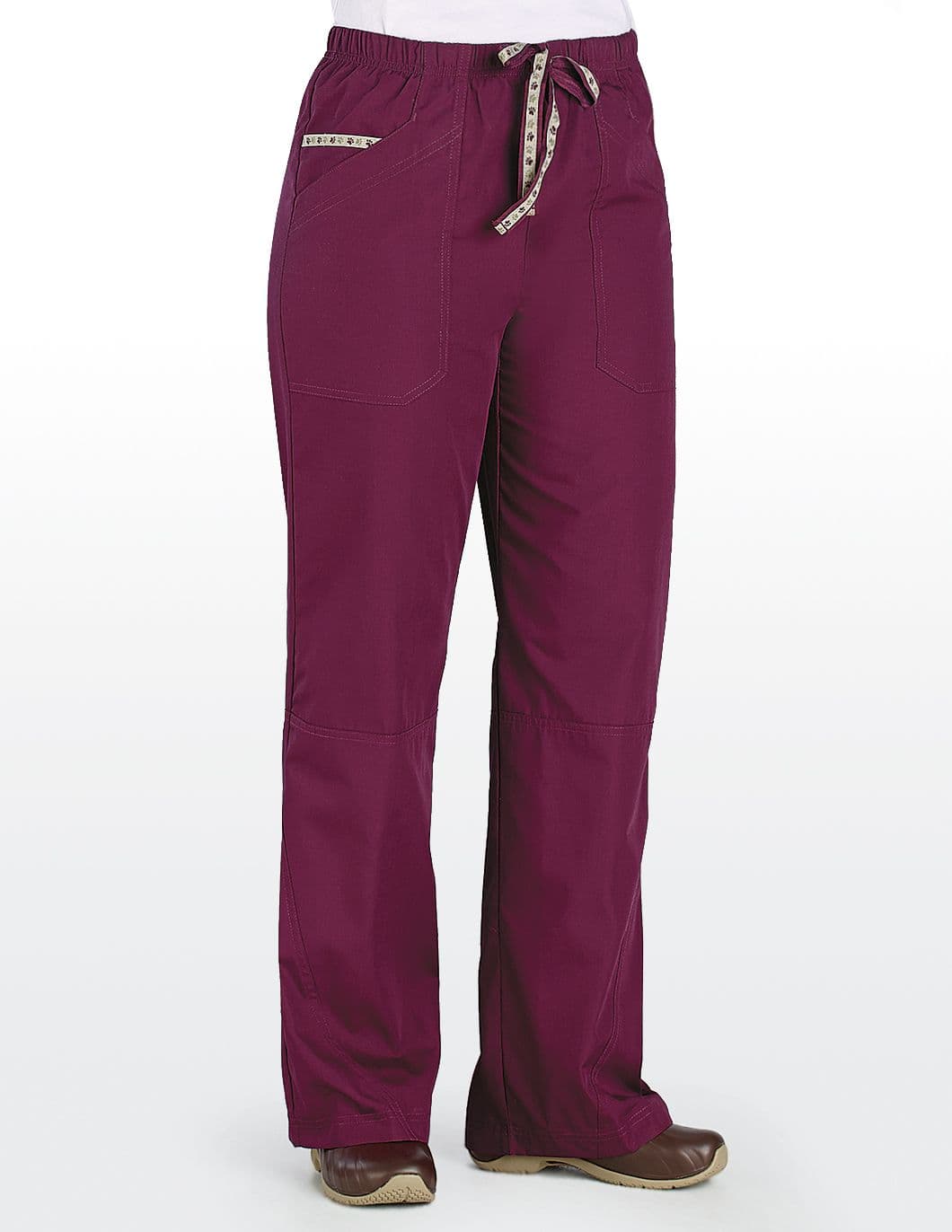 pure-essentials-plus-womens-paw-trim-pant-wine
