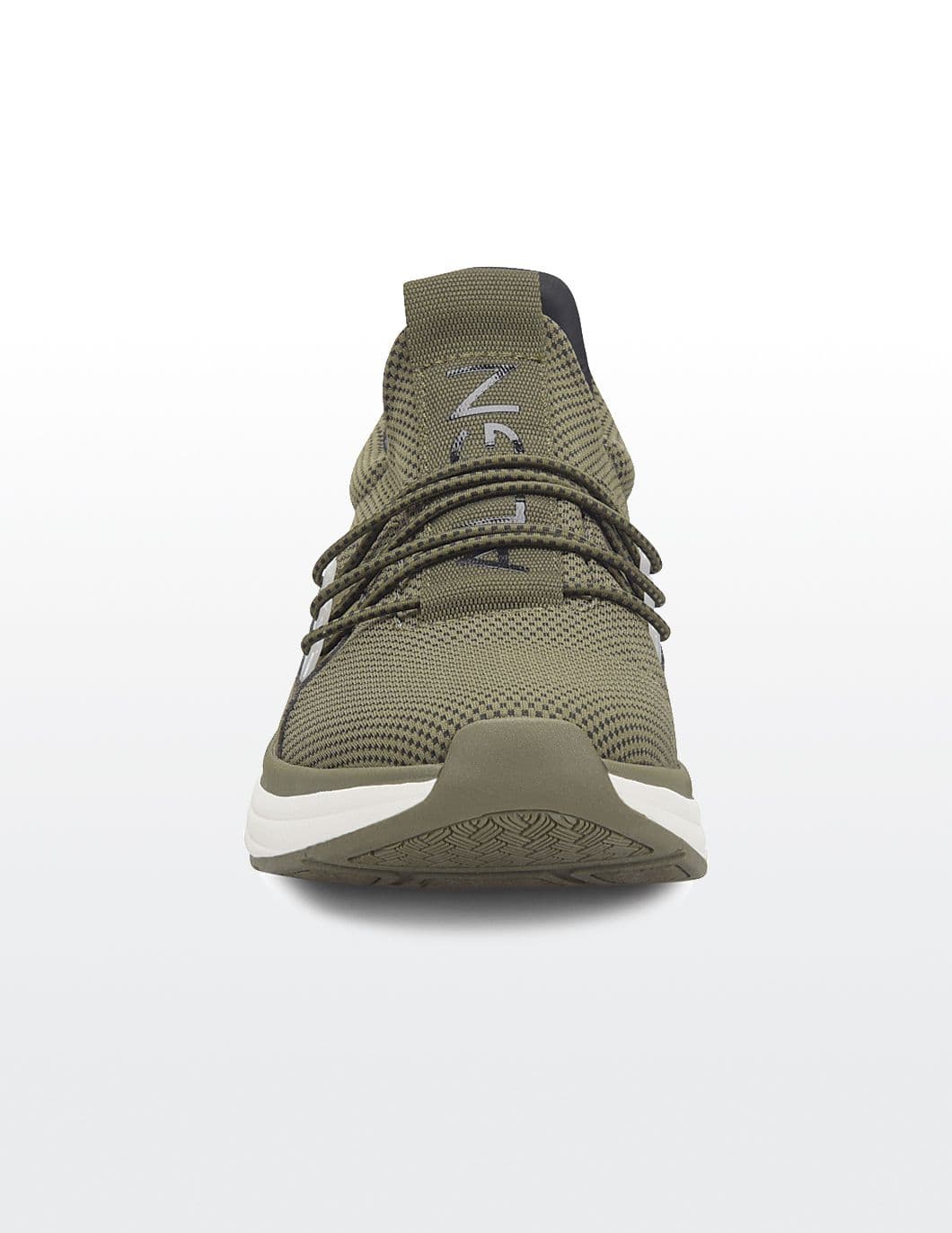 medical-tennis-shoes-Nursemates-mens-Olive-black-front
