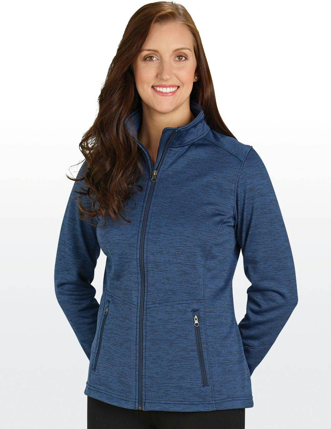 womens-digi-stripe-fleece-jacket-navy