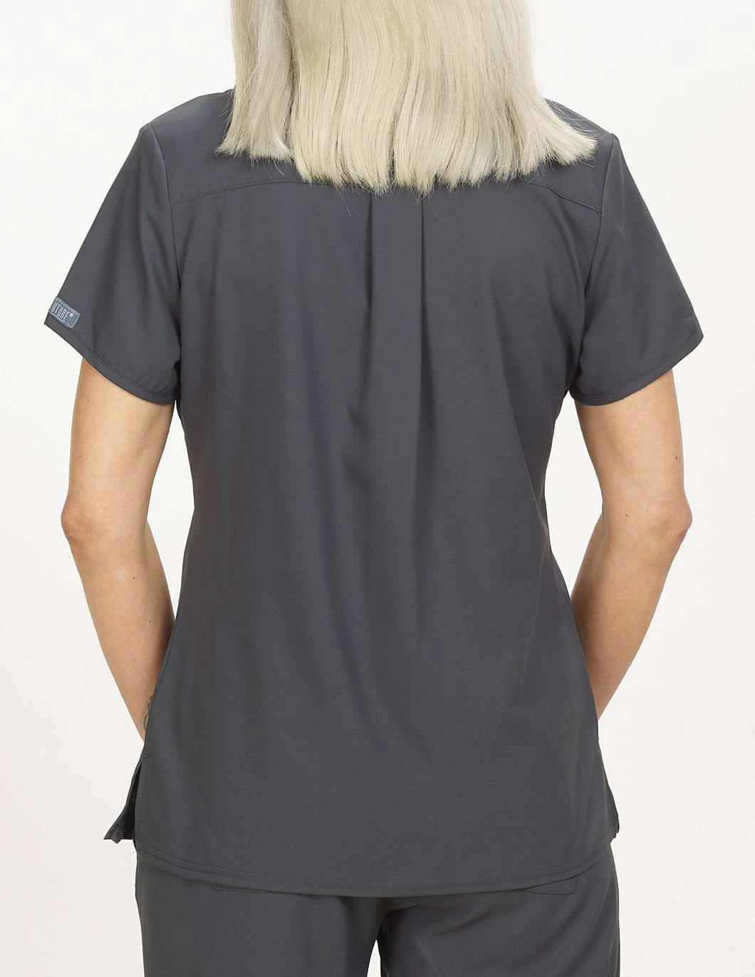 Med-Couture-Womens-Three-Pocket-Scrub-Top-Back