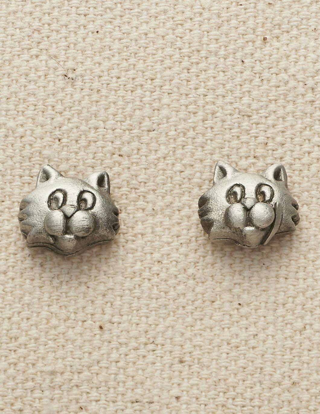 pewter-cat-head-earrings