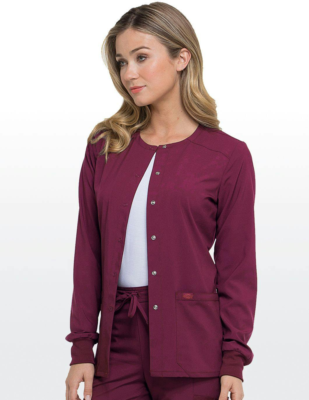 dickies-eds-essentials-womens-snap-front-scrub-warm-up-wine