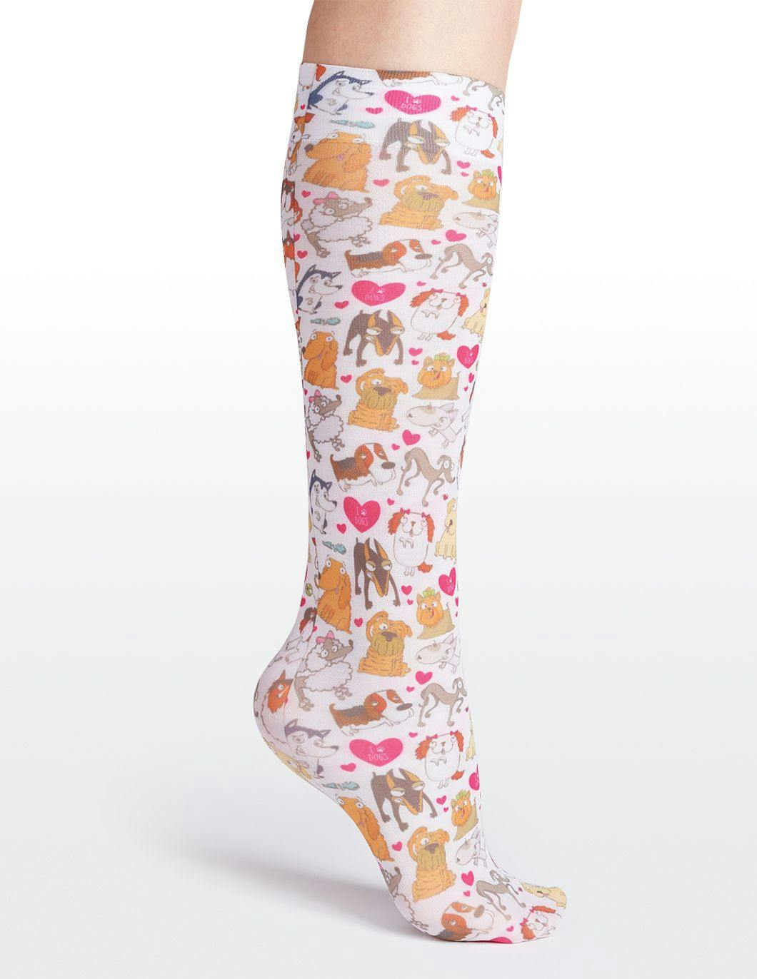 cutieful-compression-socks-8-15-mmhg-dog-pawty-print