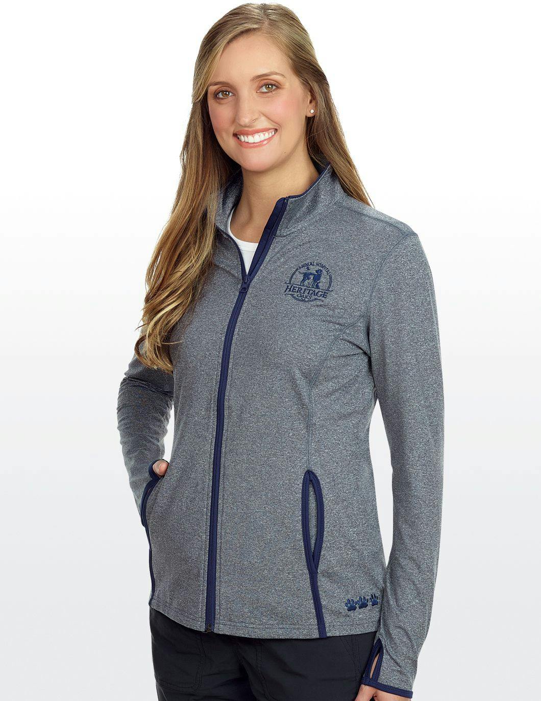 contrast-trim-womens-full-zip-jacket-with-paws-charcoal-navy