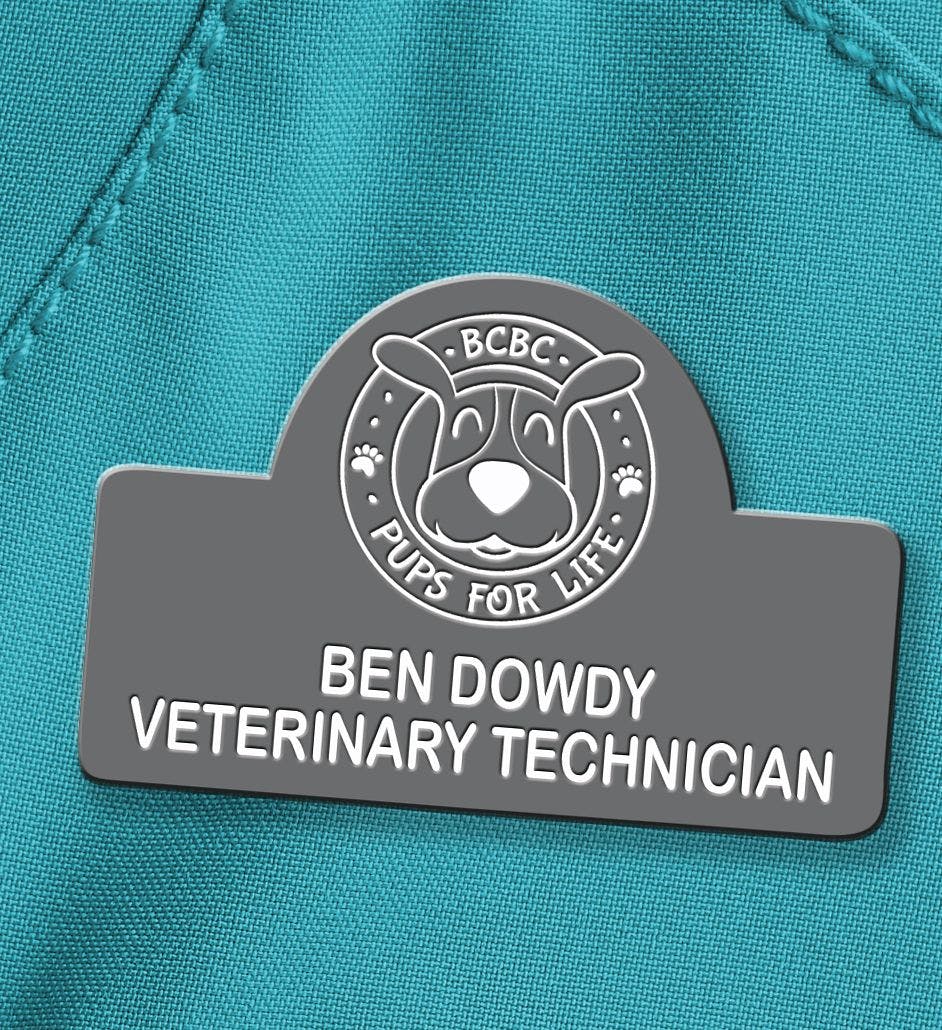 Veterinary Apparel Company Engraved Name Badges