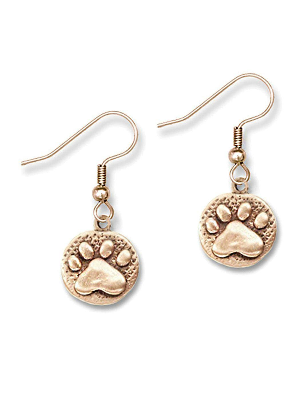 bronze-paw-earrings
