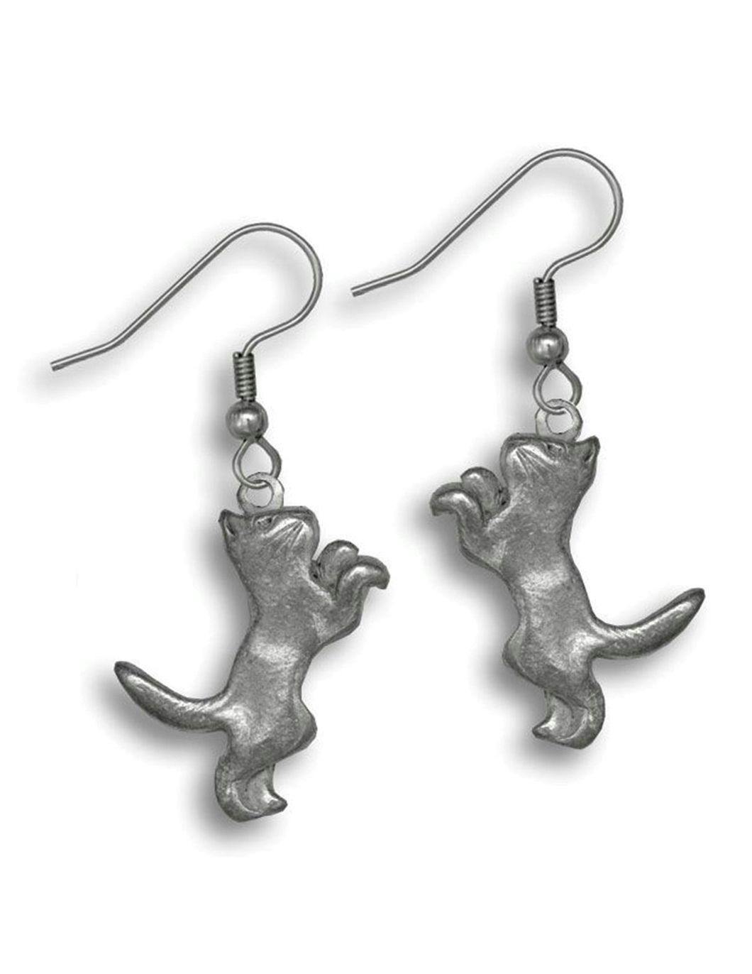 pewter-hanging-cat-earrings