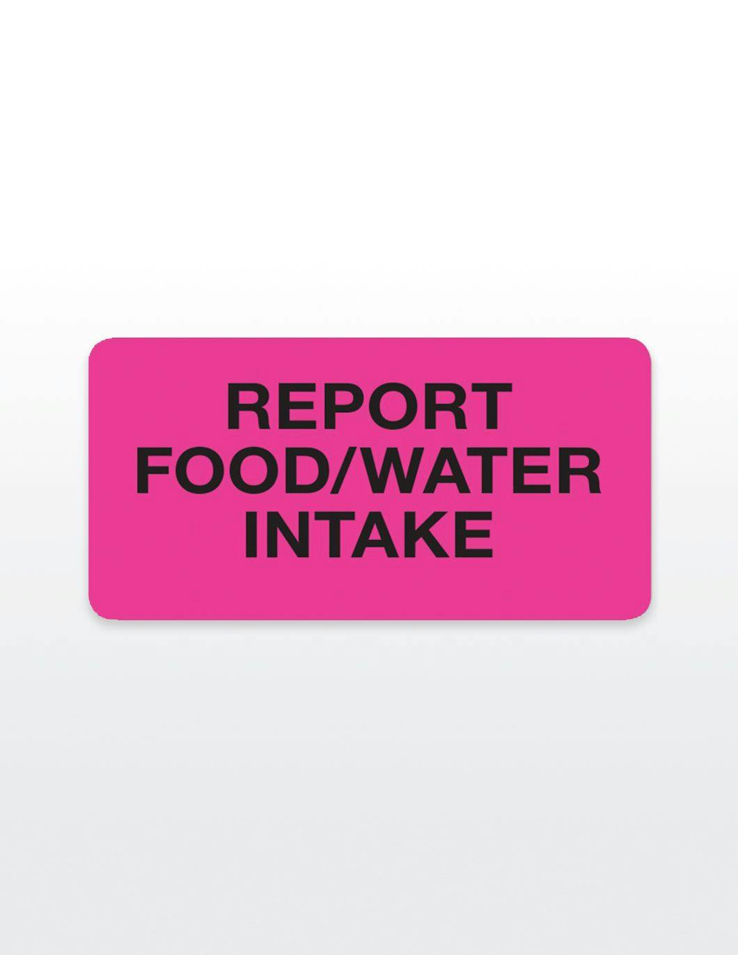report-food-and-water-intake-medical-record-stickers