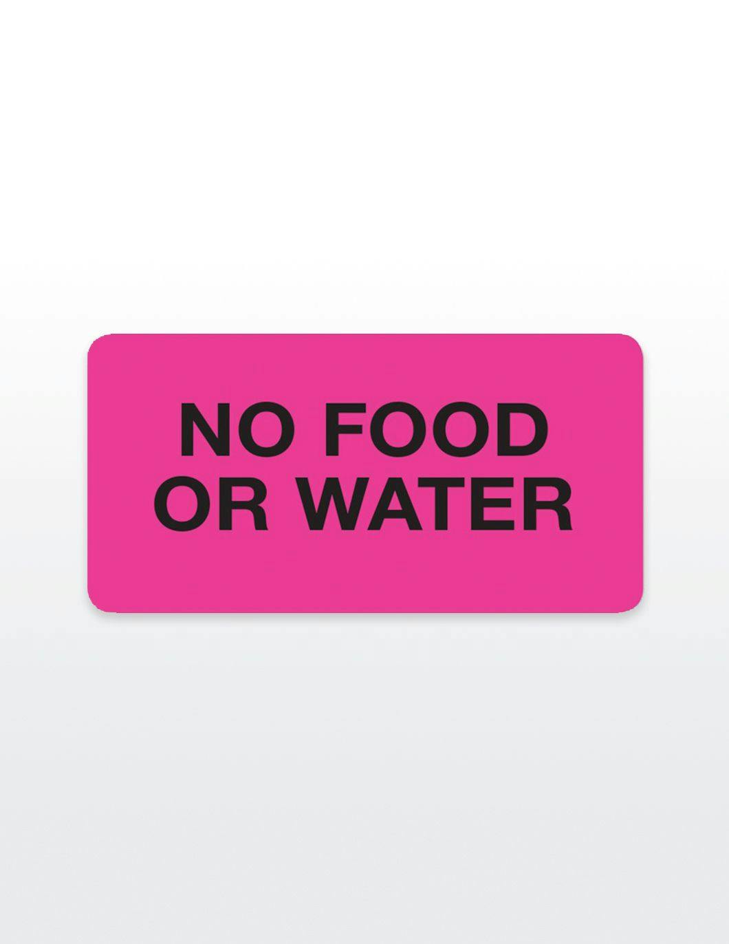 no-food-or-water-medical-record-stickers