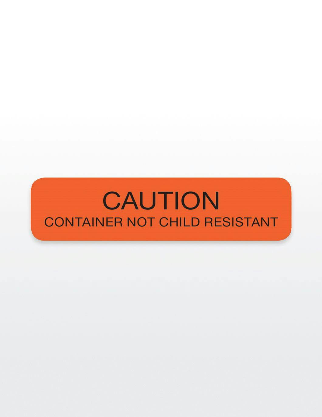 caution-container-not-child-resistant-med-stickers