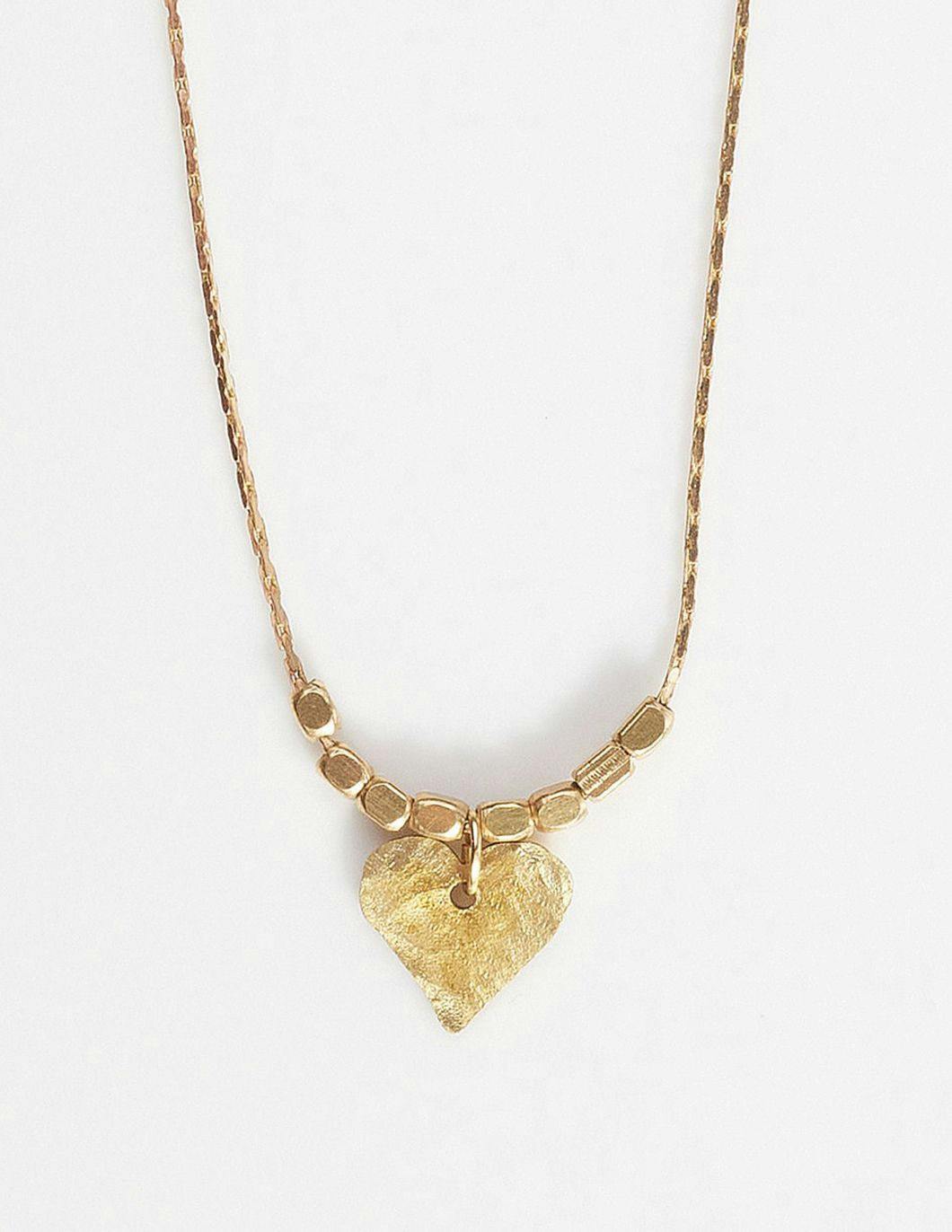 brass-mini-hammered-heart-necklace