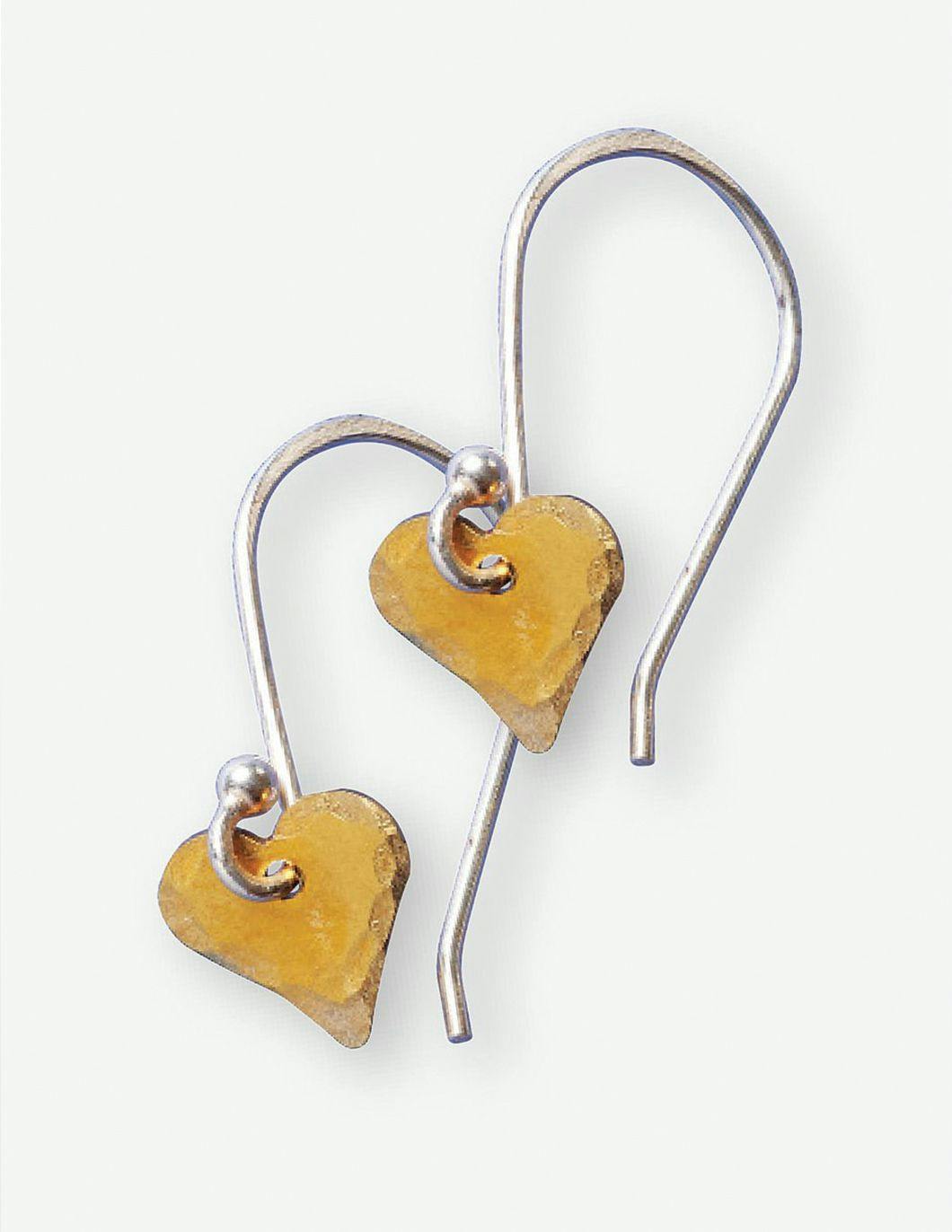 brass-mini-hammered-heart-earrings