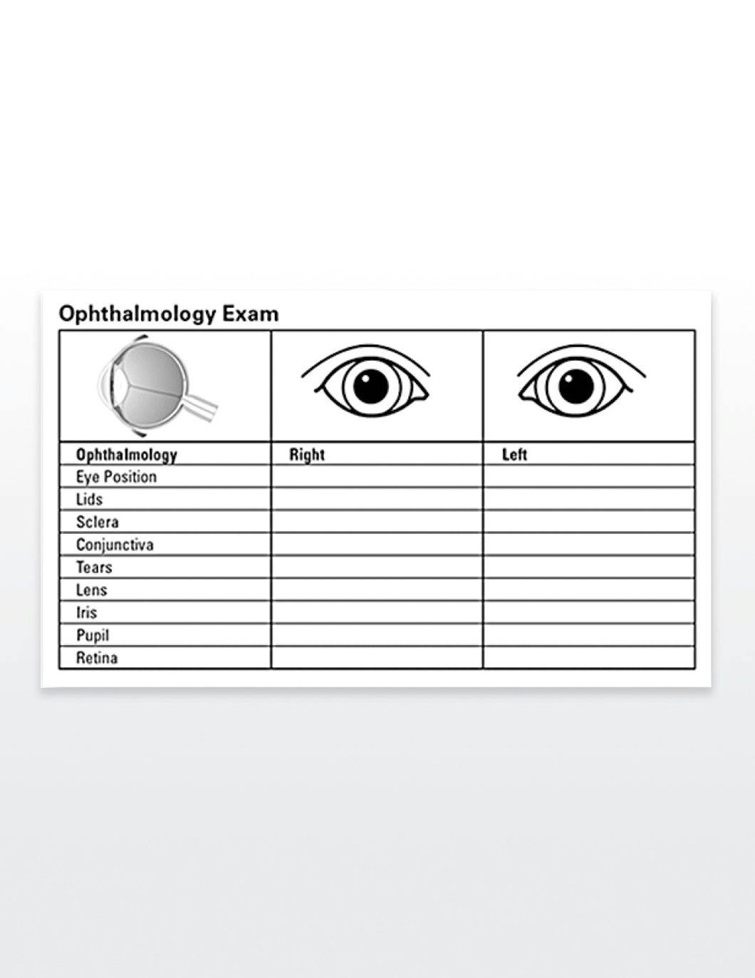 medical-record-labels-ophthalmology-exam