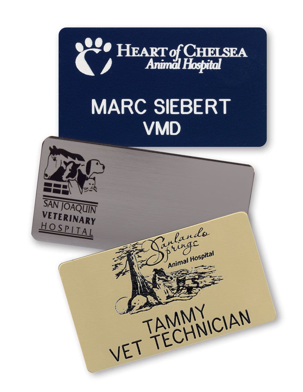 the badge company - custom design rectangle badges... Custom Engraved Badge Rectangle Design