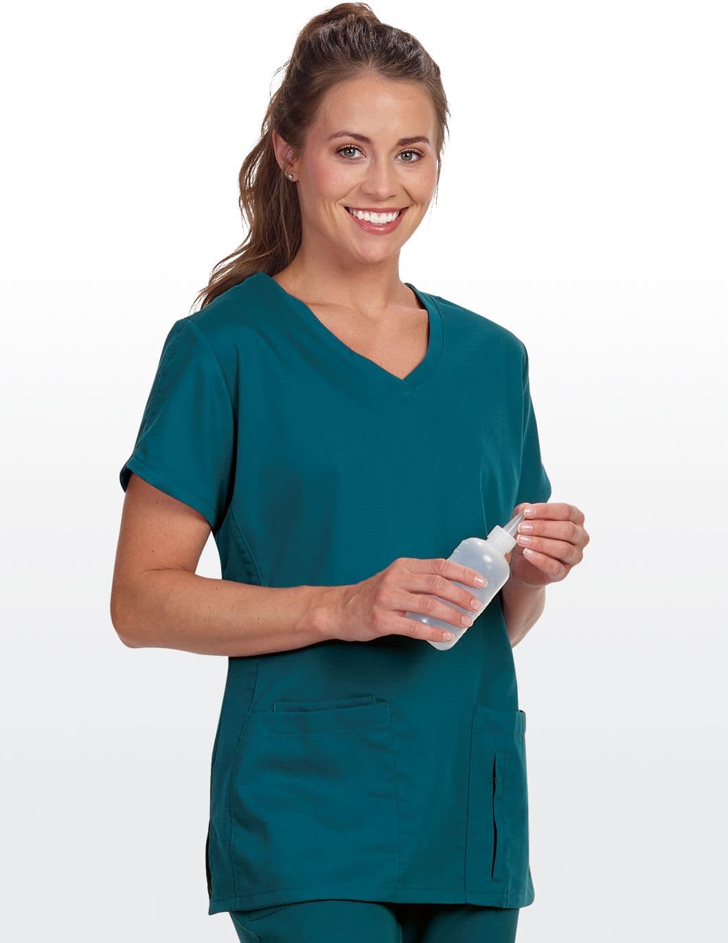 Grey's Anatomy Four Pocket Side Panel Scrub Top