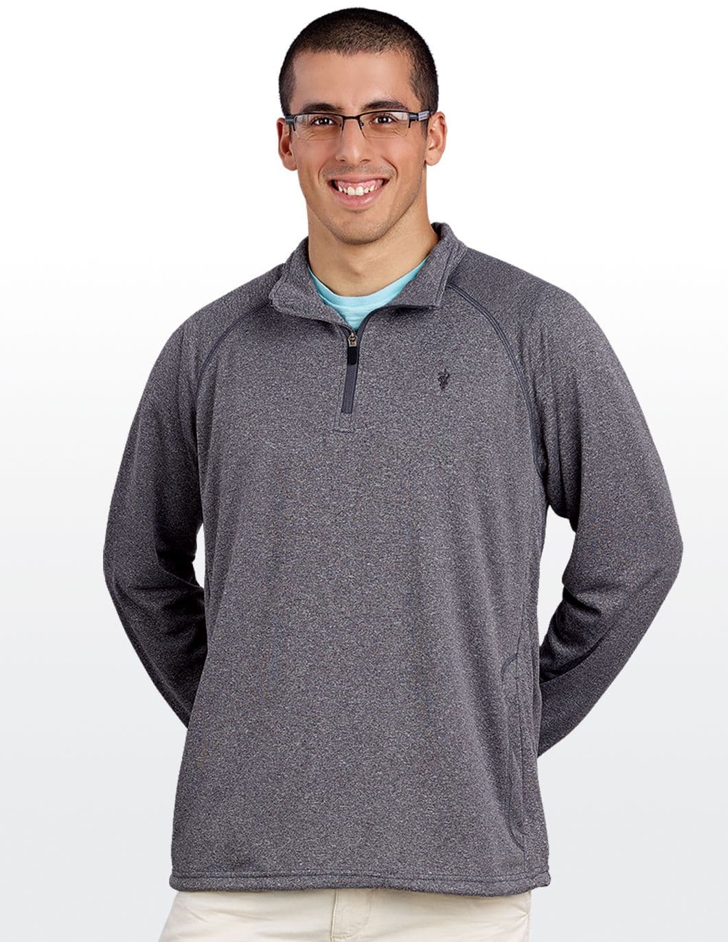 Devon and Jones Tech-Shell Men's 1/4 Zip Pullover