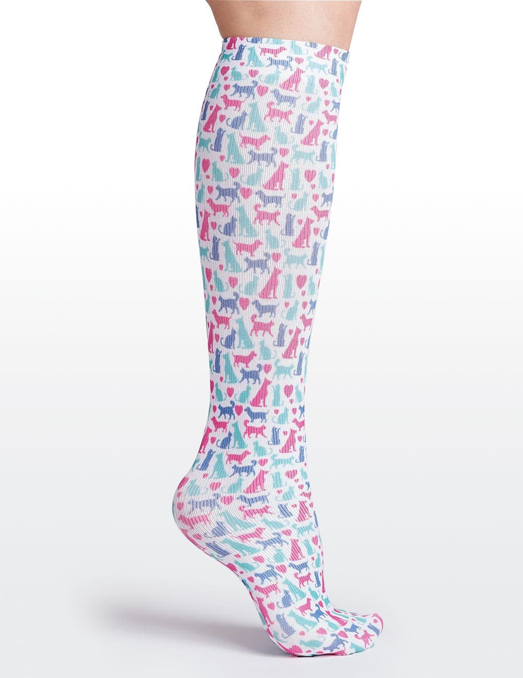 Bright Compression Socks Cutieful Compression Socks 8-15 mmHg Bright Cats and Dogs