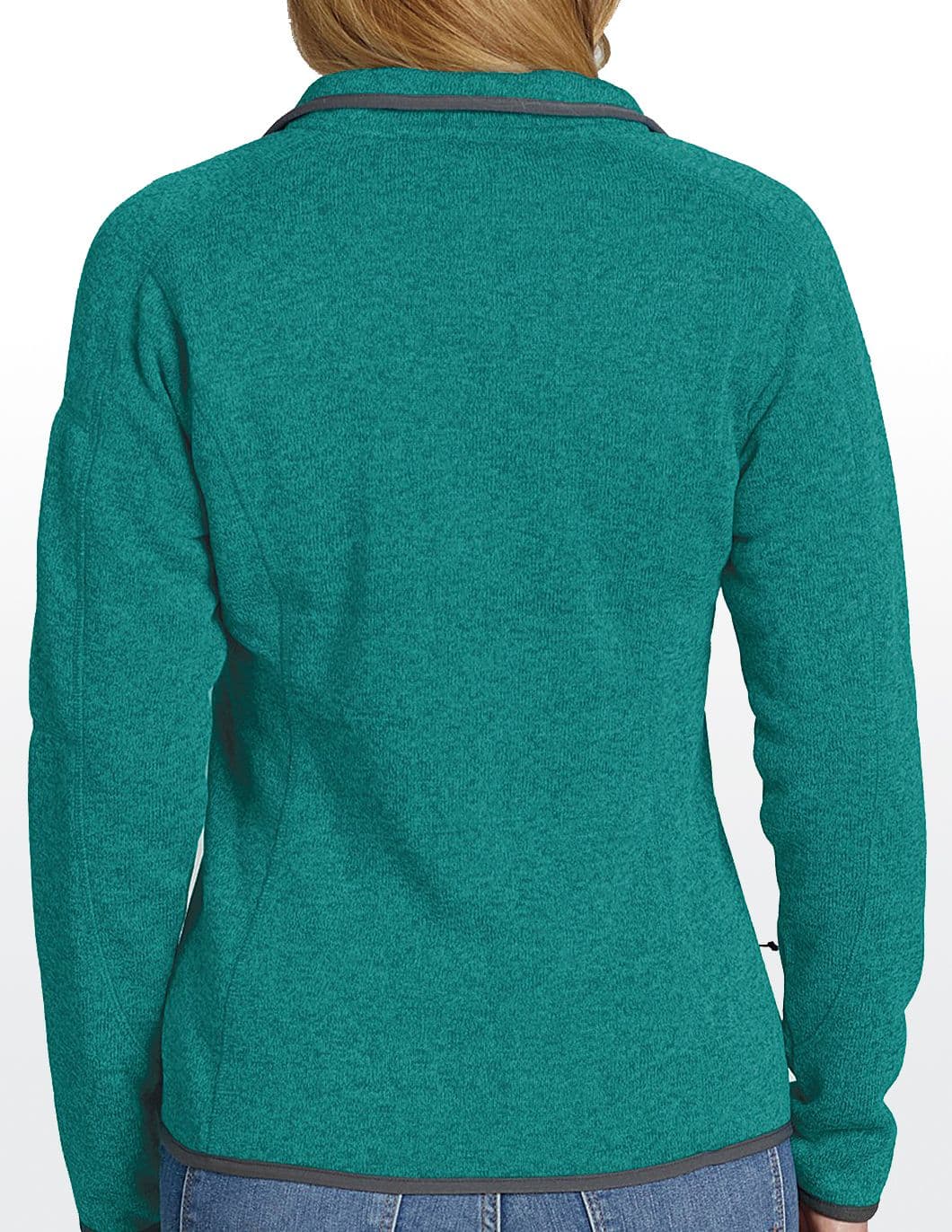 Landway Women's Sweater Knit Fleece Jacket