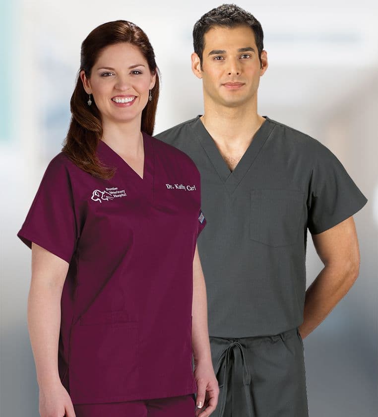 Home Veterinary Apparel Company offers classic scrubs to veterinary