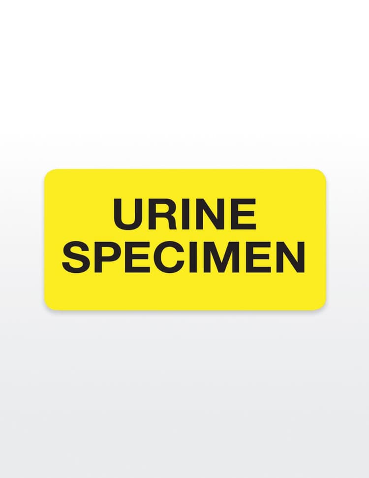 URINE SPECIMEN Medical Record Stickers