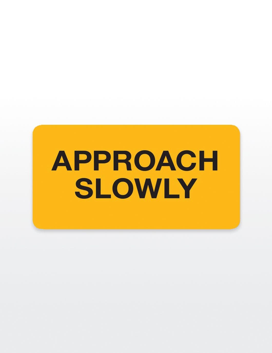 APPROACH SLOWLY Medical Record Stickers