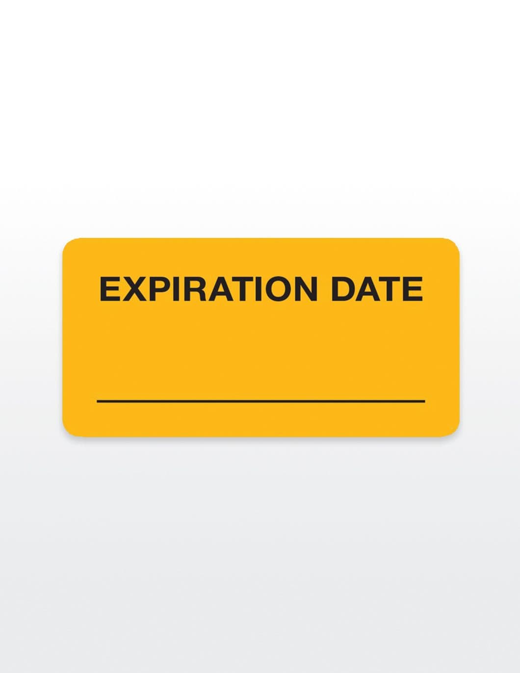 EXPIRATION DATE Medical Record Stickers