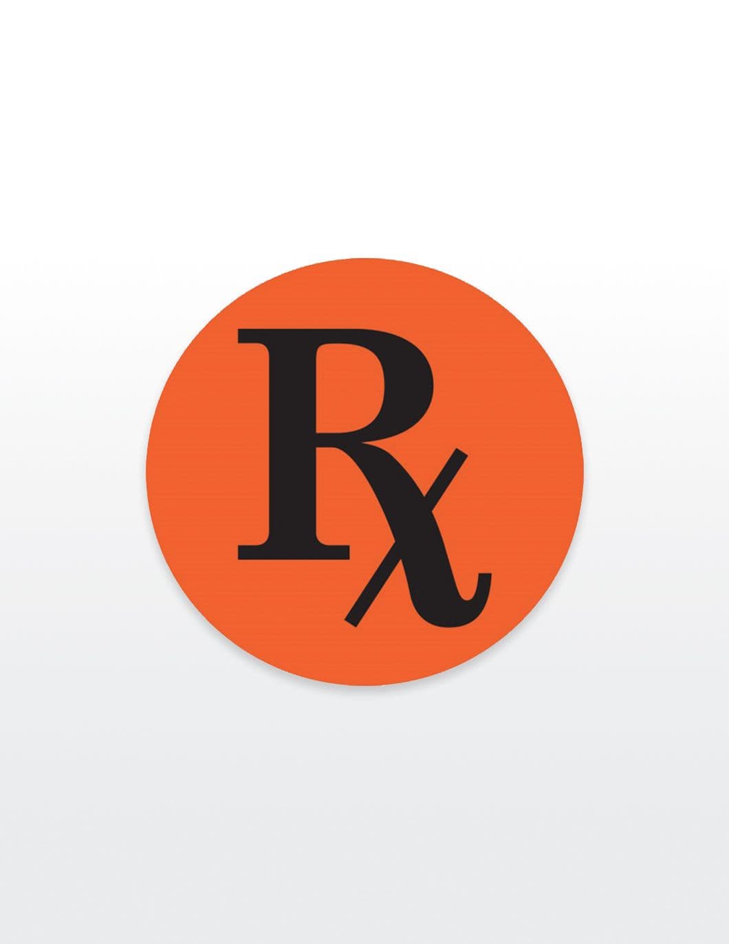 RX ROUND ADHESIVE LABEL