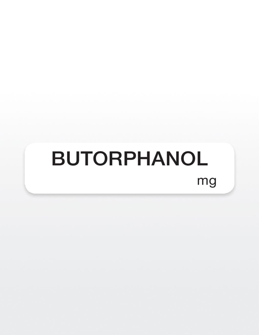 Butorphan BUTORPHANOL Drug Syringe Stickers
