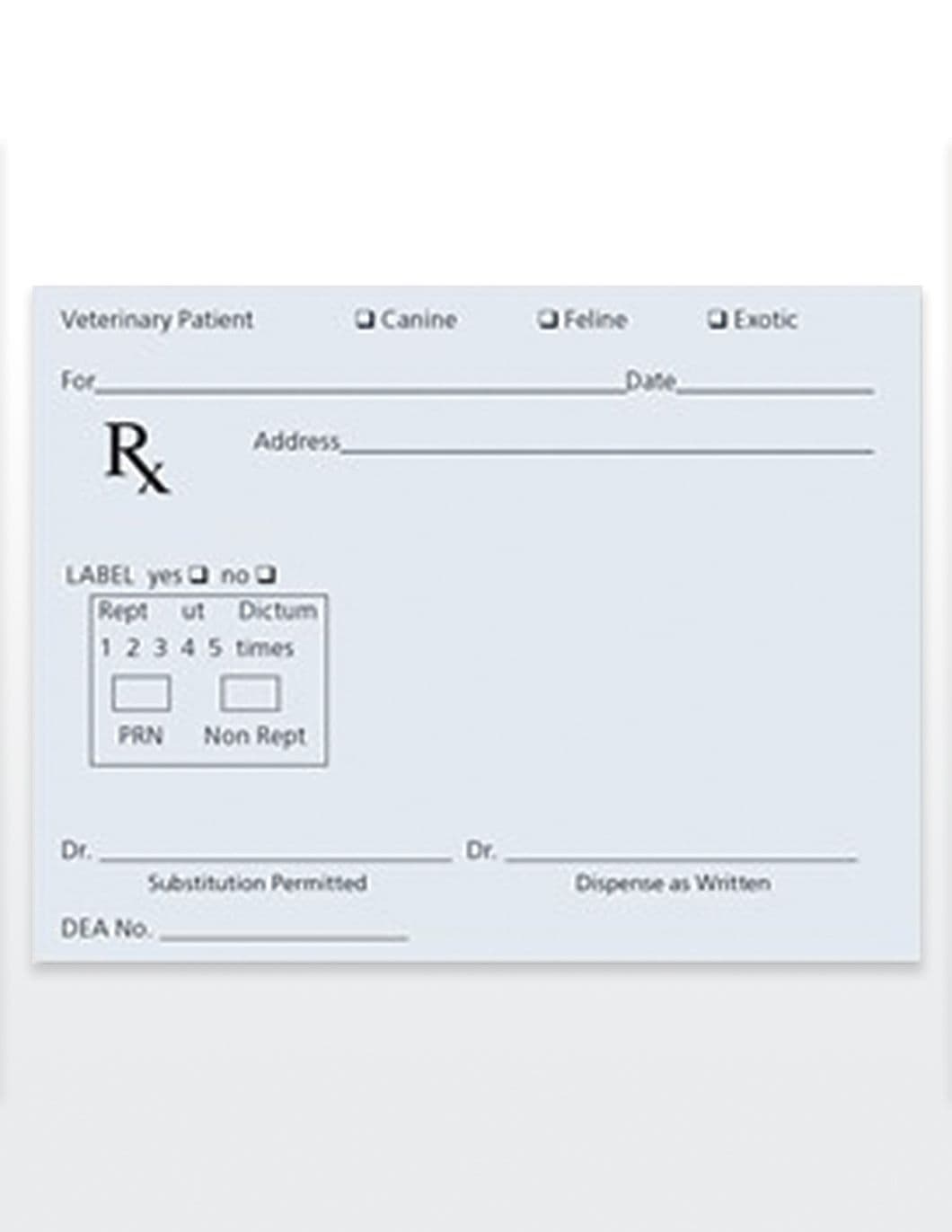 Stock Prescription Pads- Qty 100