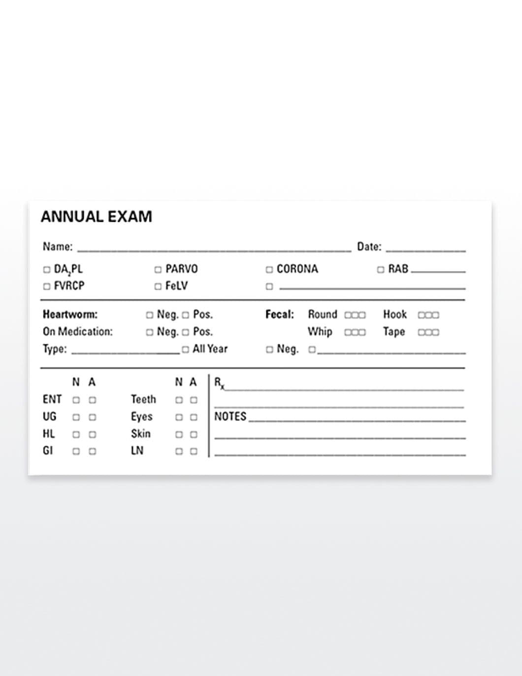 Patient Record Labels Medical Record Labels Qty 150 ANNUAL EXAM