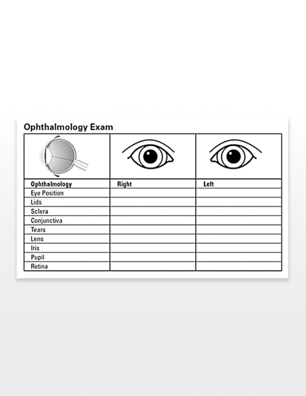 Optometry Labels Medical Record Labels Qty 150 OPHTHALMOLOGY EXAM
