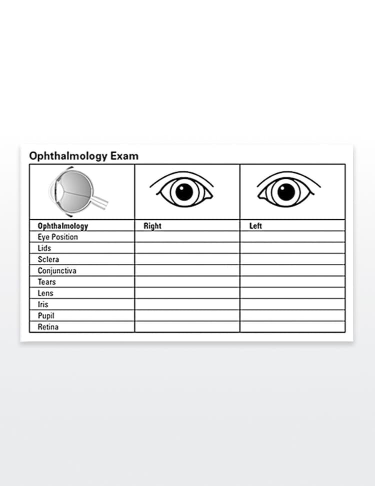Medical Record Labels Qty 150 OPHTHALMOLOGY EXAM